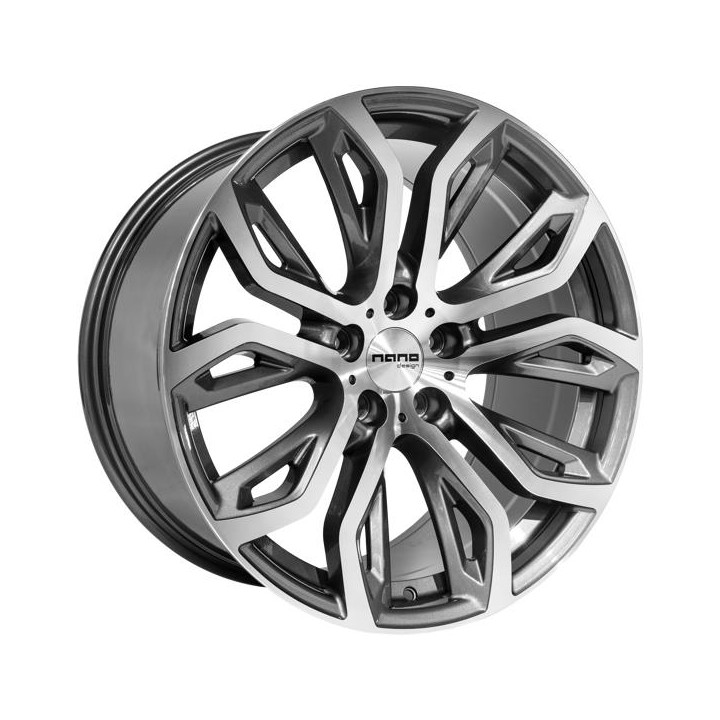 Nano BK510 Grey Polished 9,5x20 5x120 ET35 CB74,1 60° 850 kg BK510GP-5