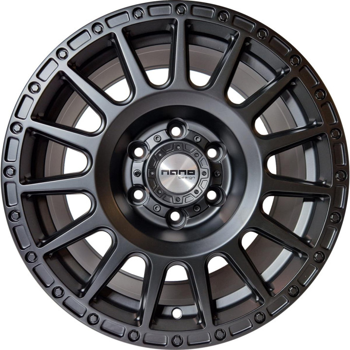 Nano 5877 Full Matt Black 8x17 6x139.7 ET13 CB110,0 60° 1130 kg BK5877