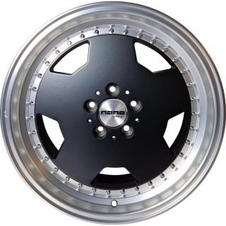 Nano 5852 Matte black machined lip 8x18 5x112 ET30 CB66,6 60° 690 kg B