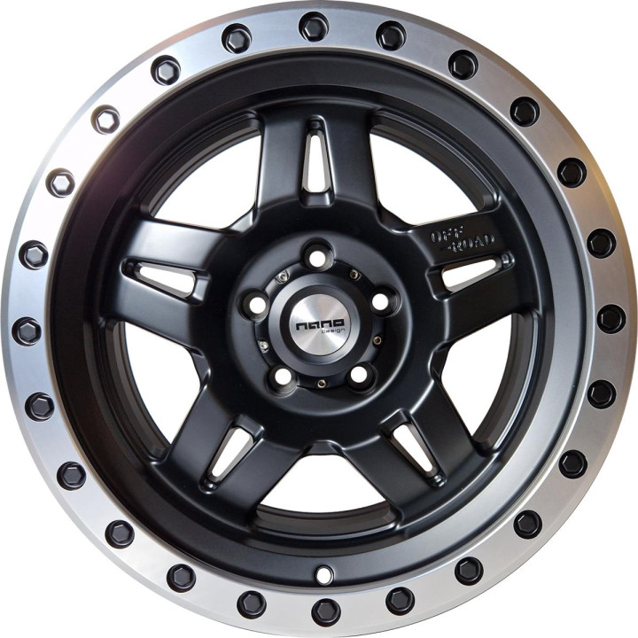 Nano 5942 Matt Black polished 8,5x17 5x120 ET0 CB65,1 60° 1130 kg BK59