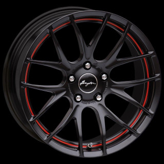 Breyton Race GTS-R Matt Black with Red Undercut Area 7x18 5x112 ET48 C
