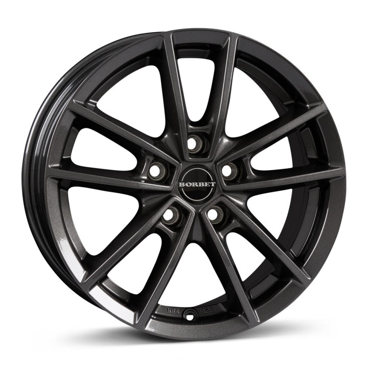 Borbet W mistral anthracite glossy 7x17 5x114.3 ET50 CB72,6 60 650 kg 