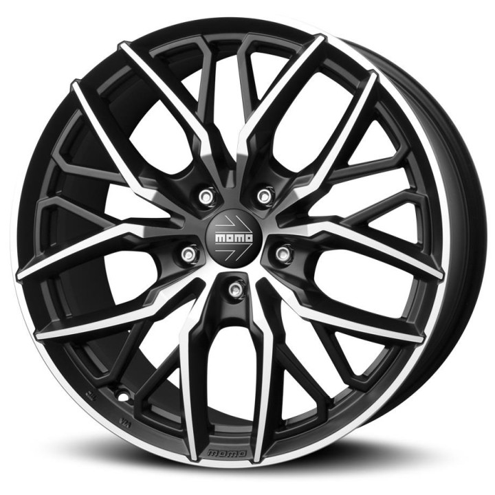 Momo Spider Matt Black Polished 8,5x19 5x114.3 ET45 CB72,3 60° 750 kg 