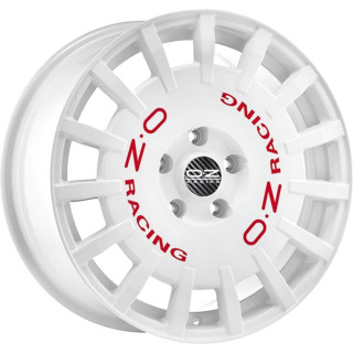 OZ Racing Rally Racing Race White Red Lettering 8x18 5x114.3 ET45 CB75