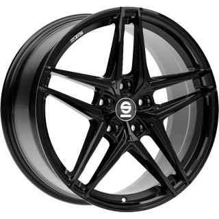 Sparco Record Gloss Black 7,5x17 5x114.3 ET45 CB73,1 60° 650 kg W29095