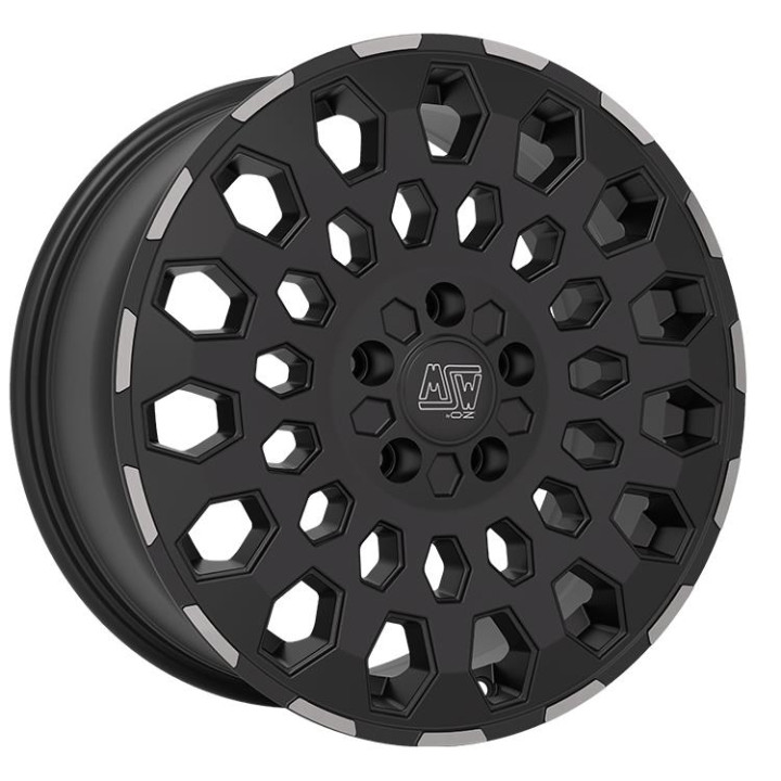 MSW 99 VAN Matt Black Lip Polished 6,5x16 5x118 ET55 CB71,1 60° 1350 k