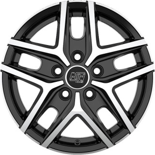 MSW 40 Van Gloss Black Full Polished 6,5x16 5x130 ET65 CB78,1 60° 1300