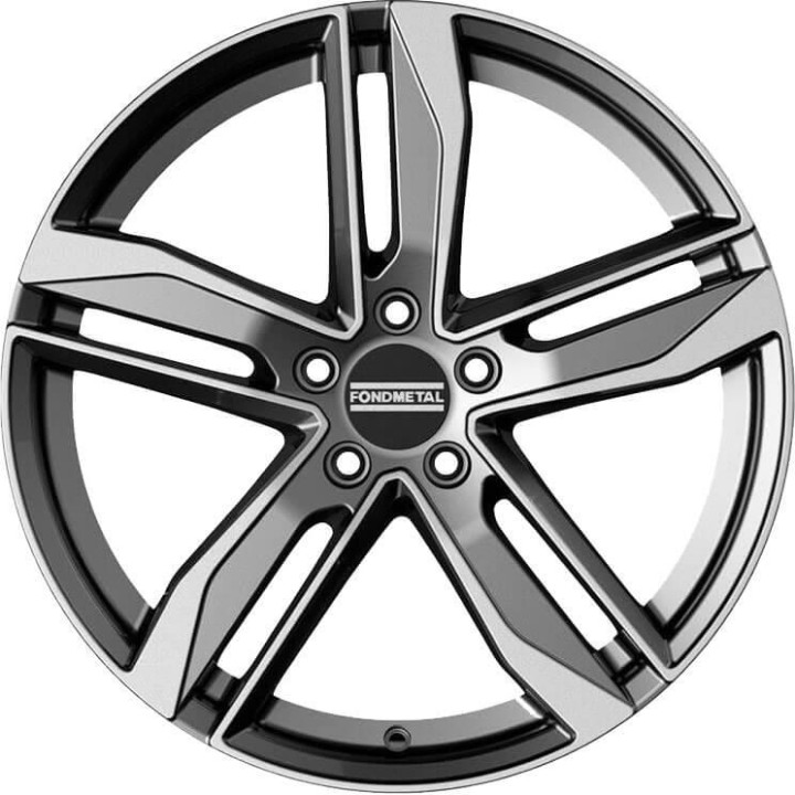 Fondmetal Hexis Glossy Titanium Machined 8x18 5x108 ET45 CB63,4 60° 73