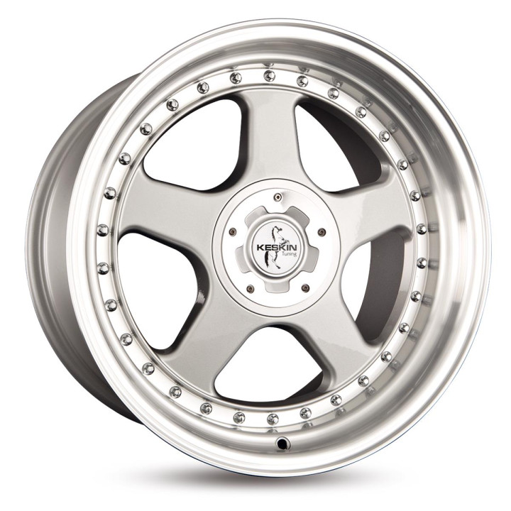 Keskin Tuning KT1 Silver Lip Polish 8,5x18 5x112 ET35 CB72,6 60° 650 k