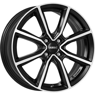 Dezent TN dark Black/polished 7x17 4x100 ET37 CB60,1 60° 630 kg TTNY2B