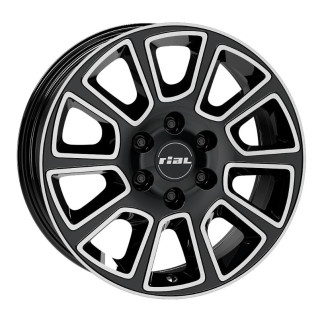 Rial Transporter 2 diamond-black frontpolished 7x17 6x130 ET50 CB84,1 
