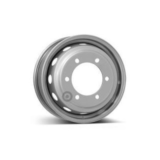 KFZ 6024 Silver 6x16 6x205 ET124 CB161,1 Flat 60° 1500 kg 6024