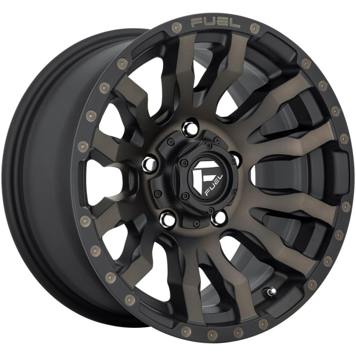 Fuel D674 Blitz Matte Black Double Dark Tint 9x20 6x139.7 ET1 CB106,1 