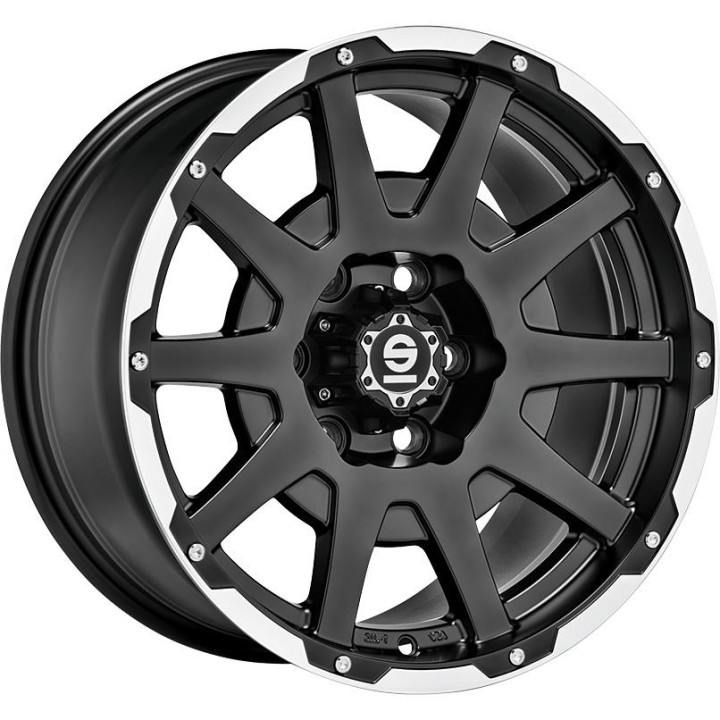 Sparco Dakar Matt Black Lip Polished+Rivets 8,5x17 6x139.7 ET25 CB106,
