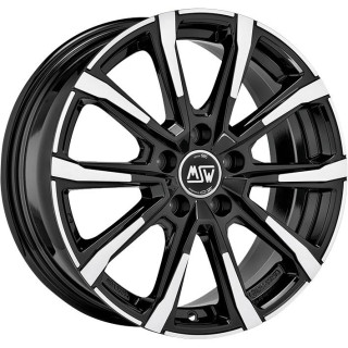 MSW 79 Gloss Black Full Polished 7x17 5x100 ET48 CB56,1 60° 620 kg W19