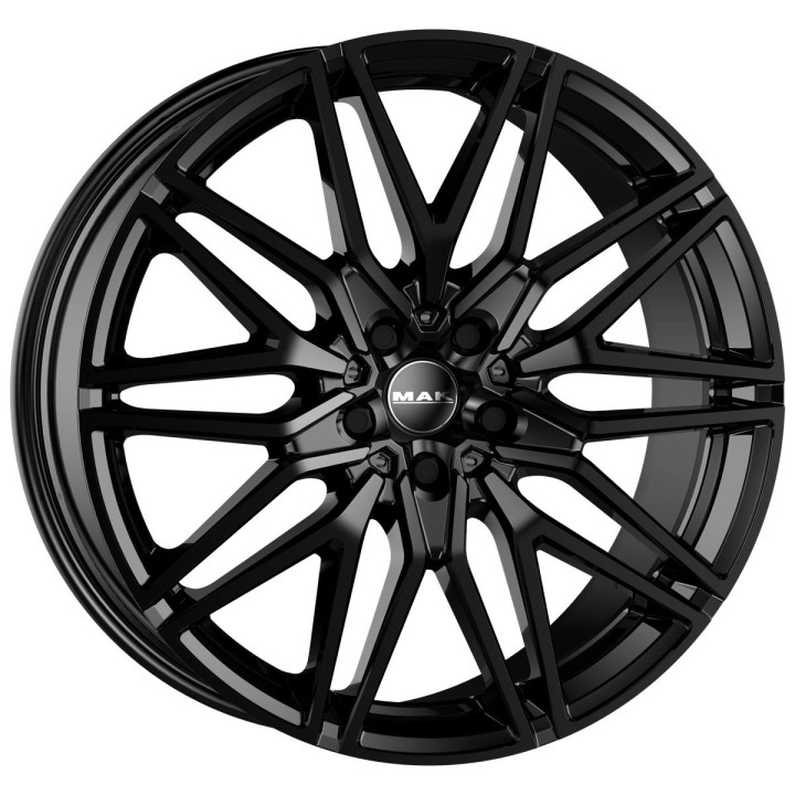 MAK Sturm Gloss Black 9,5x21 5x120 ET18 CB66,6 60° 1050 kg F9521SMGB18