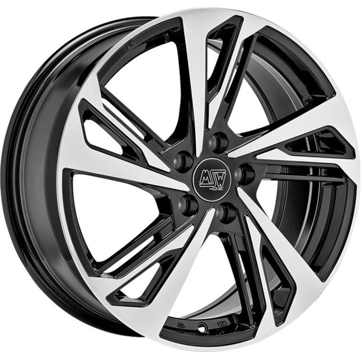 MSW 60 Gloss Black Full Polished 7,5x17 5x112 ET38 CB66,6 R13 725 kg W