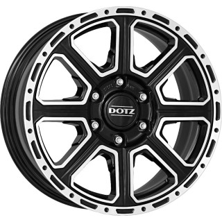 Dotz Kalahari dark Black/polished 8x17 6x139.7 ET20 CB106,0 Flat 1150 