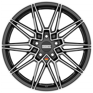 Fondmetal Thoe Glossy Black Machined 9x19 5x120 ET27 CB72,6 60° 775 kg