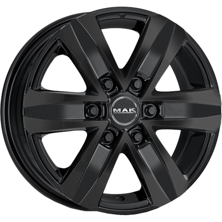 MAK Stone 6 Gloss Black 8x18 6x139.7 ET35 CB106,1 Flat 1215 kg F80806T