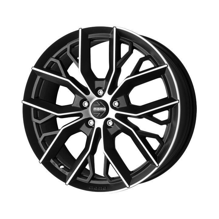 Momo Massimo Matt Black Polished 8x18 5x114.3 ET40 CB72,3 60° 745 kg W