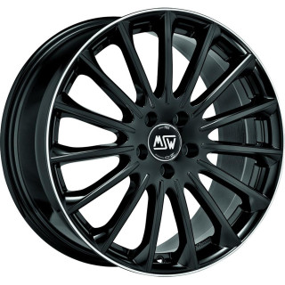 MSW 30 Gloss Black+Diamond Lip 7,5x18 5x114.3 ET40 CB73,1 60° 725 kg W
